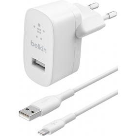 Φορτιστής buitinis Belkin Boost Charge USB-A 12W + Lightning καλώδιο άσπρο