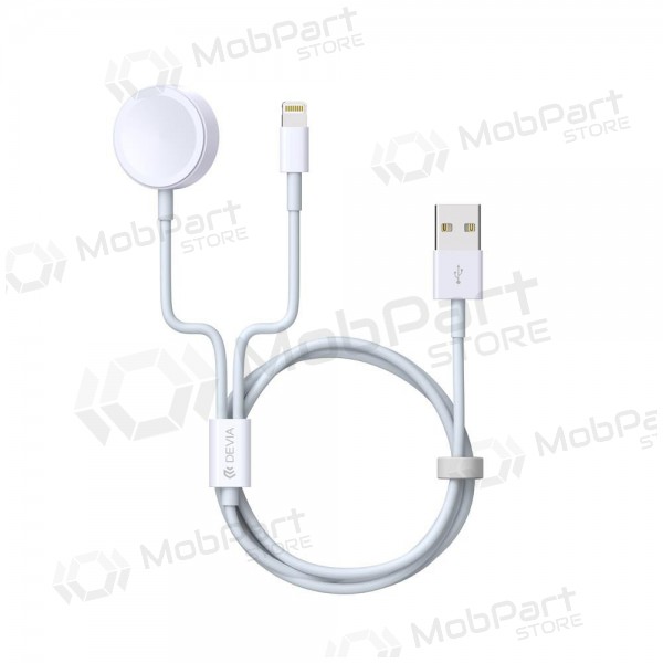 USB καλώδιο Devia Smart 2in1 Lightning+Apple Watch wireless φορτιστής