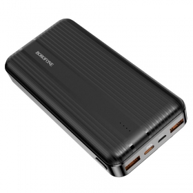 Εξωτερική μπαταρία Power Bank Borofone BJ9A Type-C PD+Quick Charge 3.0 (3A) 20000mAh μαύρος
