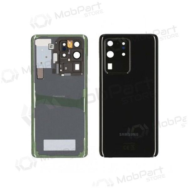 Samsung G988 Galaxy S20 Ultra πίσω κάλυμμα μπαταρίας μαύρος (Cosmic Black) (μεταχειρισμένος grade A, γνησια)