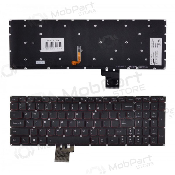 LENOVO Erazer: Y50, Y50-70, Y70-70; Ideapad: U530 πληκτρολόγιο (με φωτισμό) LENOVO Erazer: Y50, Y50-70, Y70-70; Ideapad: U530 πληκτρολόγιο (με φωτισμό)
