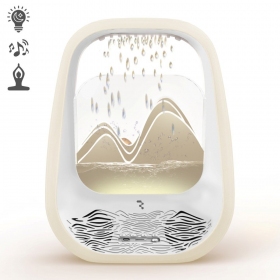 Χαλαρωτικό ηχείο Bluetooth με φωτισμό RGB Relaxing Rain κρεμ
