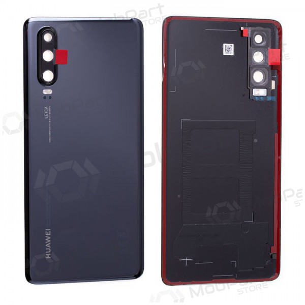 Huawei P30 πίσω κάλυμμα μπαταρίας (μαύρος) (μεταχειρισμένος grade C, γνησια)