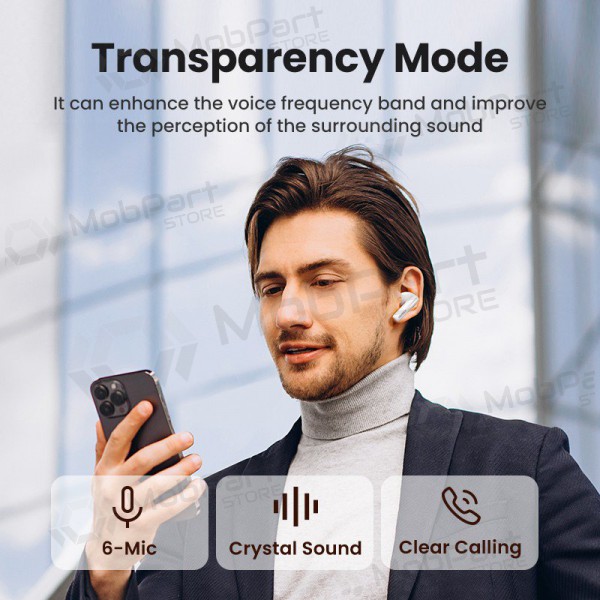 Ασύρματοςs ausinės Ugreen WS200 HiTune T6 Active Noise-Cancelling Earbuds Ασύρματοςs ausinės Ugreen WS200 HiTune T6 Active Noise-Cancelling Earbuds