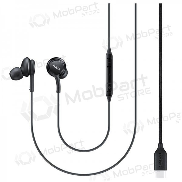 Handsfree ακουστικα Samsung AKG EO-IC100BBEGEU Type-C (μαύρος)