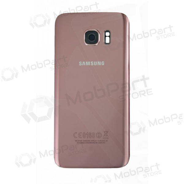 Samsung G930F Galaxy S7 πίσω κάλυμμα μπαταρίας ροζ (rose pink) (μεταχειρισμένος grade A, γνησια)