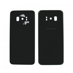 Samsung G955F Galaxy S8 Plus πίσω κάλυμμα μπαταρίας μαύρος (Midnight black) (μεταχειρισμένος grade A, γνησια)