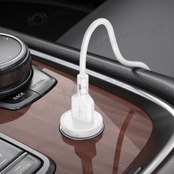 Φορτιστής automobilinis Borofone BZ18 Quick Charge 3.0 18W + MicroUSB (άσπρο)