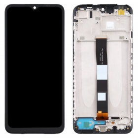 Xiaomi Redmi 9A / 9C / 9AT οθόνη (μαύρος) (με πλαίσιο) (γνησια)