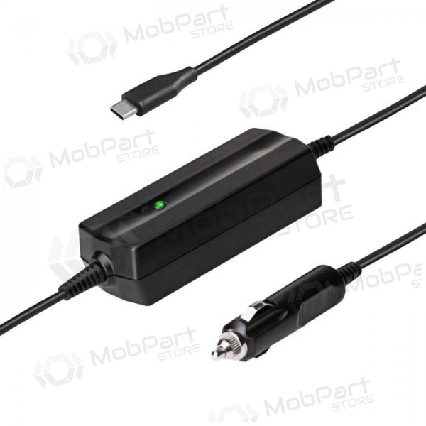 Φορτιστής laptop αυτοκινήτου Akyga AK-ND-83 (5-20V / 3-3.25A 65W) USB Type C 1.8m Power Delivery