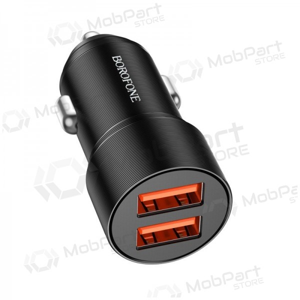 Φορτιστής automobilinis Borofone BZ19B 2xUSB-A QC3.0 36W μαύρος