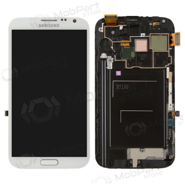 Samsung N7100 Galaxy Note 2 οθόνη (άσπρο) (με πλαίσιο) (service pack) (γνησια) Samsung N7100 Galaxy Note 2 οθόνη (άσπρο) (με πλαίσιο) (service pack) (γνησια)