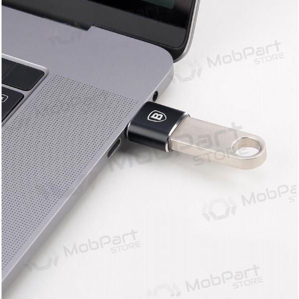 Προσαρμογέας Baseus USB-A to Type-C OTG μαύρος CATOTG-01