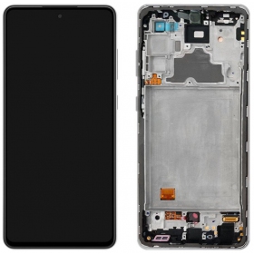 Samsung Galaxy A72 οθόνη (μαύρος) (με πλαίσιο) (γνησια)