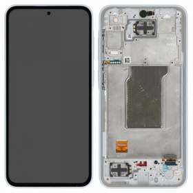 Ekranas Samsung A356 A35 5G su lietimui jautriu stikliuku και rėmeliu Awesome Iceblue γνησια (service pack)