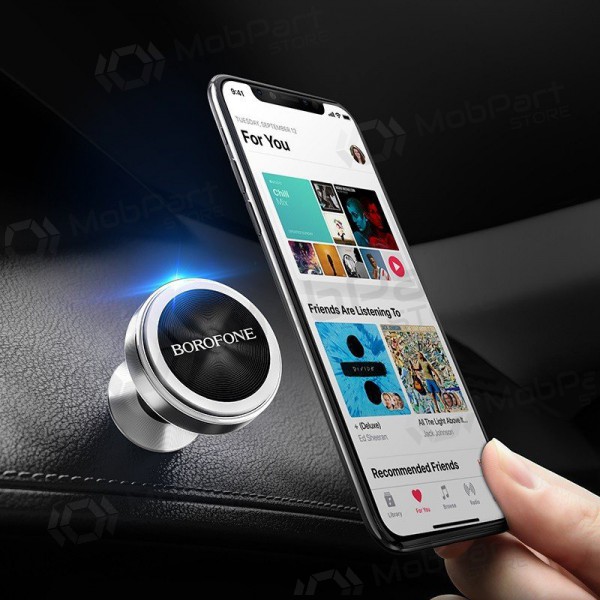 Automobilinis Γενικής telefono laikiklis Borofone BH5 Platinum, tvirtinamas ant prietaisų skydelio, magnetinis