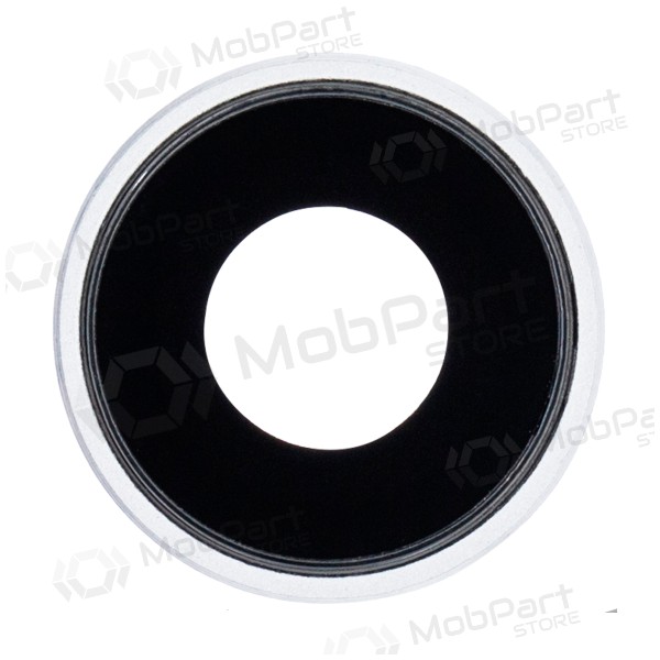 Apple iPhone XR τζαμάκι κάμερας (ασήμι / άσπρο) (με πλαίσιο)
