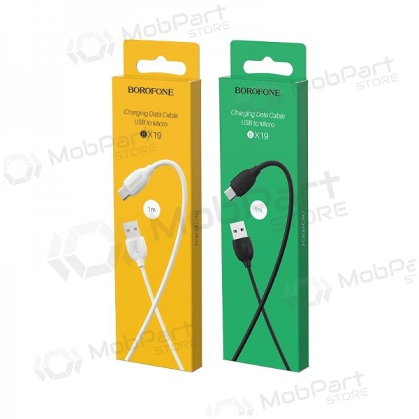 USB καλώδιο Borofone BX19 USB-A to MicroUSB 1.0m άσπρο