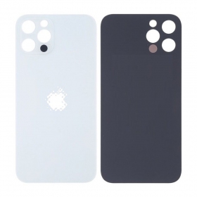 Apple iPhone 13 Pro Max πίσω κάλυμμα μπαταρίας (ασήμι) (bigger hole for camera)