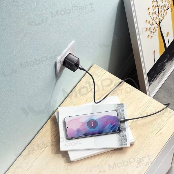 Φορτιστής buitinis Ugreen CD250 USB-C 25W + USB-C cable 2.0m μαύρος
