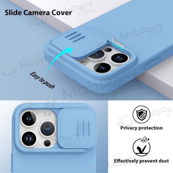 Apple iPhone 15 Pro Max θήκη „Nillkin Silicone“ (γαλάζιο)