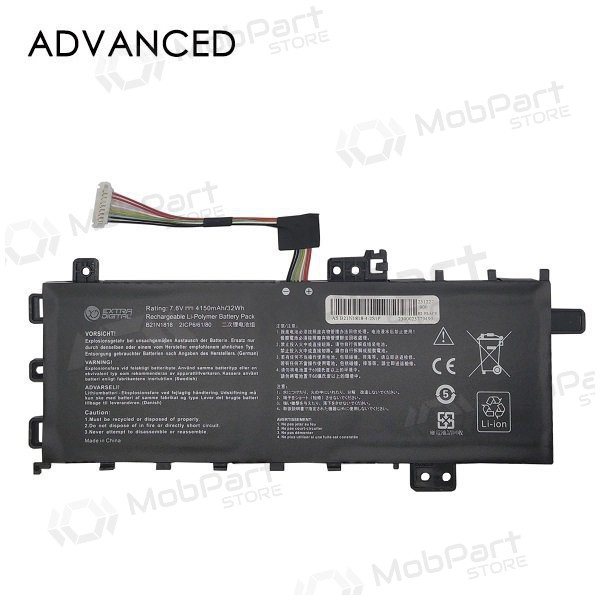 ASUS B21N1818, 4150mAh μπαταρία Laptop, Advanced ASUS B21N1818, 4150mAh μπαταρία Laptop, Advanced