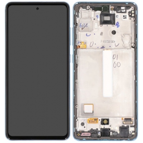 Samsung Galaxy A52 οθόνη (μπλε) (με πλαίσιο) (γνησια)
