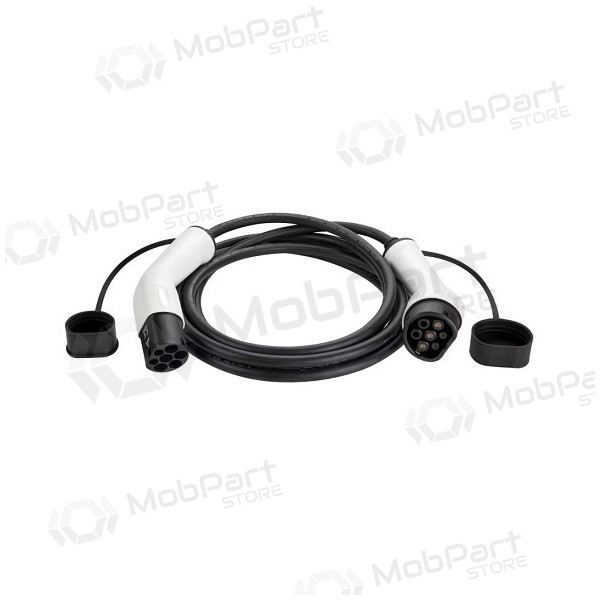 Elektromobilio καλώδιο φόρτισης Type 2 - Type 2, 32A, 22kW, 3-fazė, 10m