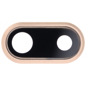 Apple iPhone 8 Plus τζαμάκι κάμερας (χρυσαφένιος) (με πλαίσιο)