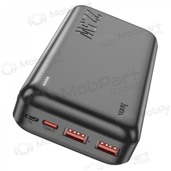 Εξωτερική μπαταρία Power Bank Hoco J101A PD 20W+Quick Charge 3.0 22.5W 20000mAh μαύρος