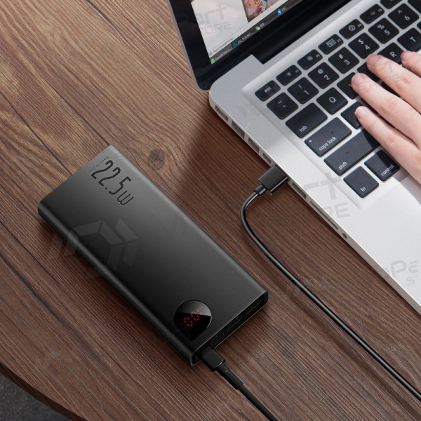 Εξωτερική μπαταρία Power Bank Baseus Adaman 22.5W 20000mAh + Type-C 0.3m μαύρος PPAD070101
