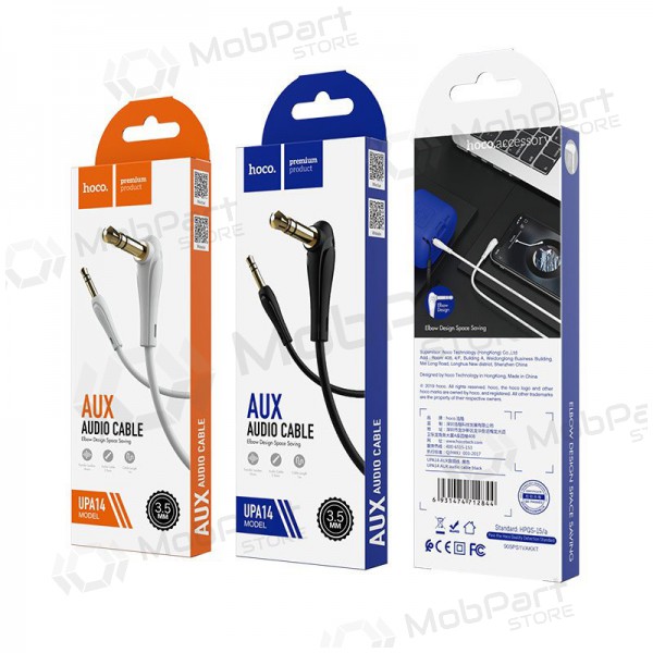 Audio προσαρμογέας Hoco UPA14 AUX 3,5mm į 3,5mm (μαύρος)