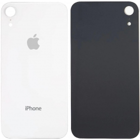 Apple iPhone XR πίσω κάλυμμα μπαταρίας (άσπρο) (bigger hole for camera)