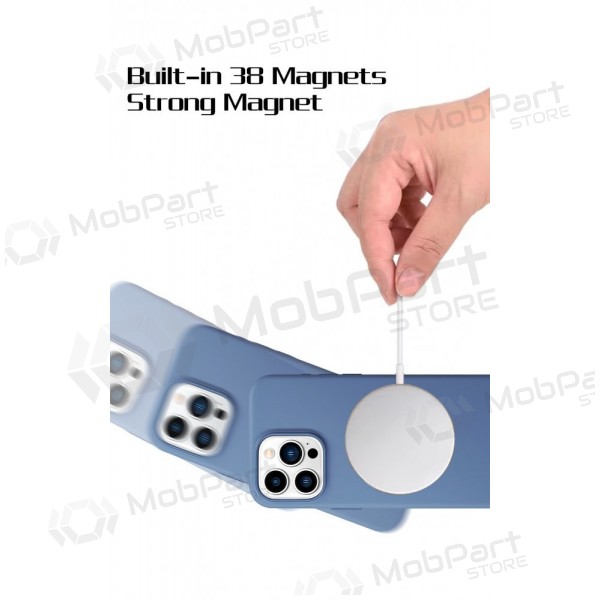 Θήκη HDD Silicone MagSafe Case Apple iPhone 16 Pro tamsiai γκρί