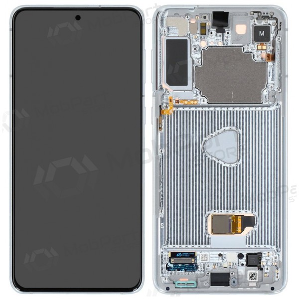 Samsung Galaxy S21+ οθόνη (ασήμι) (με πλαίσιο) (γνησια) Samsung Galaxy S21+ οθόνη (ασήμι) (με πλαίσιο) (γνησια)