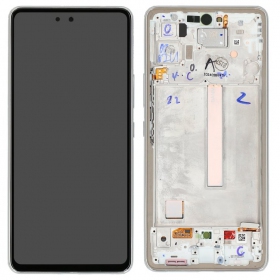Samsung Galaxy A53 5G οθόνη (άσπρο) (με πλαίσιο) (γνησια)