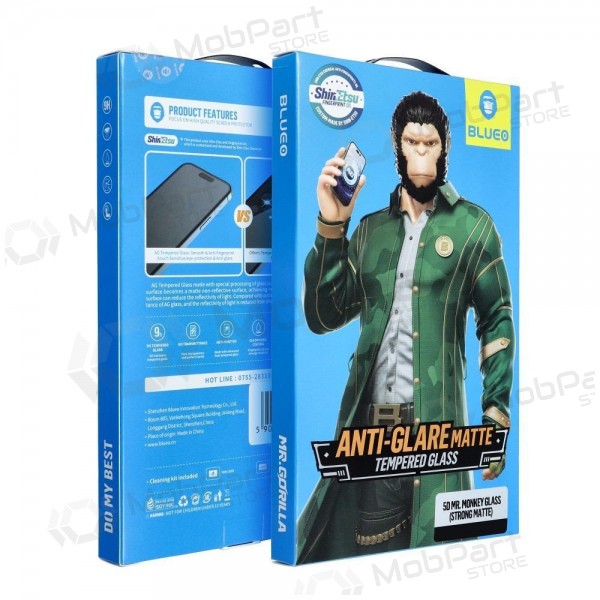 Apple iPhone 17 προστατευτικό γυαλί 5D Mr. Monkey Glass (Δυνατό Ματ)