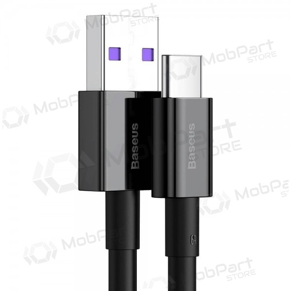 USB καλώδιο Baseus Superior iš USB į Type-C 66W 2.0m μαύρος CATYS-A01