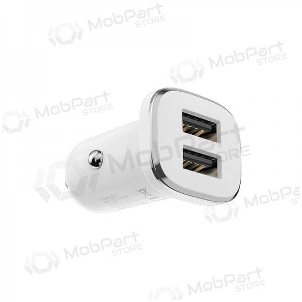 Φορτιστής automobilinis Borofone BZ12 x 2 USB (2.4A) (άσπρο)