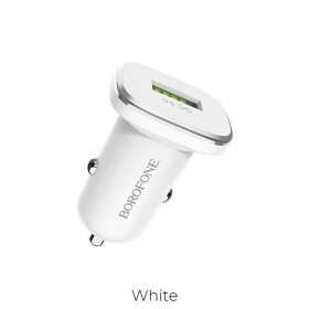 Φορτιστής automobilinis Borofone BZ12A Quick Charge 3.0 (3.0A) (άσπρο)
