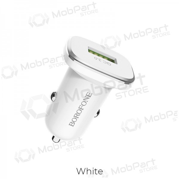 Φορτιστής automobilinis Borofone BZ12A Quick Charge 3.0 (3.0A) (άσπρο)