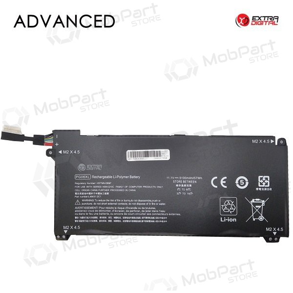 HP PG06XL, 5100mAh μπαταρία Laptop, Advanced