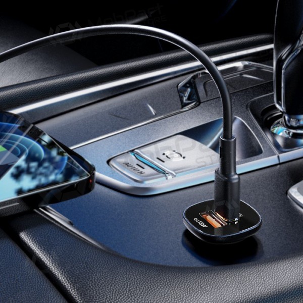 Φορτιστής automobilinis Acefast B1 Mini 38W USB-C+USB-A μαύρος