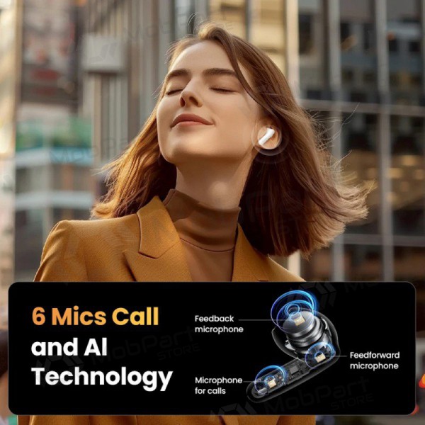 Ασύρματοςs ausinės Ugreen HiTune H6 Pro Active Noise-Cancelling Earbuds (35873) Ασύρματοςs ausinės Ugreen HiTune H6 Pro Active Noise-Cancelling Earbuds (35873)