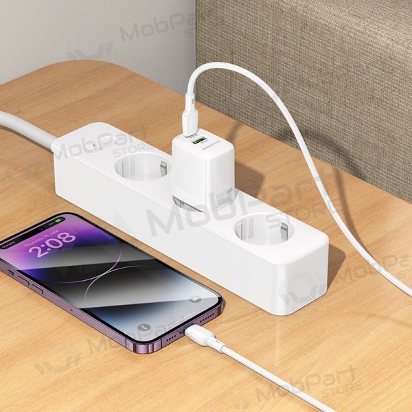 Φορτιστής Borofone BN27 20W USB-C/USB-A άσπρο