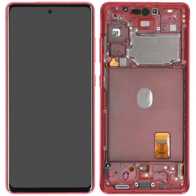 Samsung Galaxy S20 FE οθόνη (το κόκκινο) (με πλαίσιο) (γνησια)