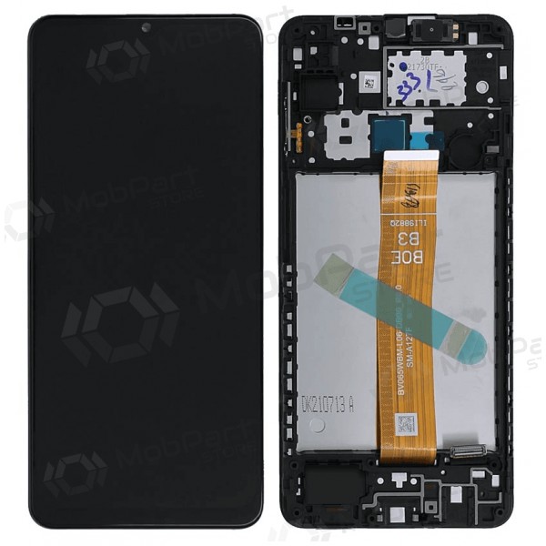 Samsung Galaxy A12s οθόνη (μαύρος) (με πλαίσιο) (Premium)