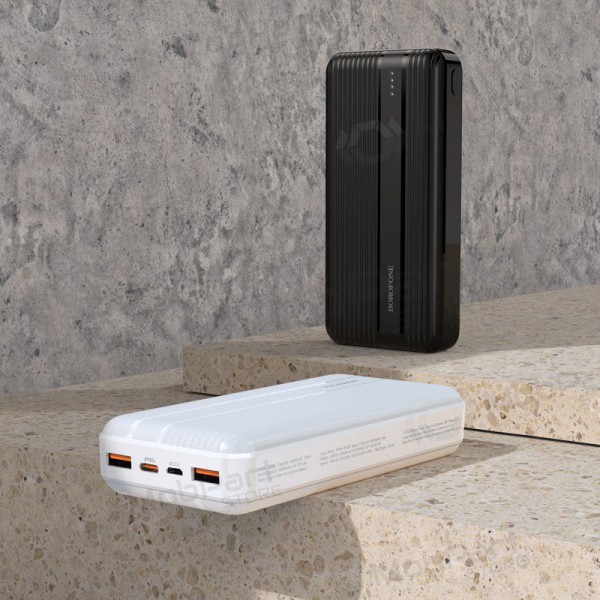 Εξωτερική μπαταρία Power Bank Borofone BJ9A Type-C PD+Quick Charge 3.0 (3A) 20000mAh άσπρο