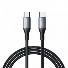 USB καλώδιο Joyroom S-A28 USB-C to USB-C 60W 2.0m μαύρος