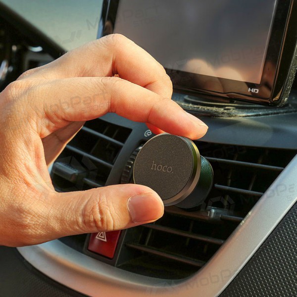 Automobilinis Γενικής telefono laikiklis Hoco CA81 tvirtinamas į ventiliacijos groteles, magnetinis, μαύρος